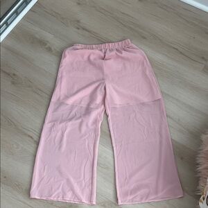 SHEIN Pink Wide-Leg Pants